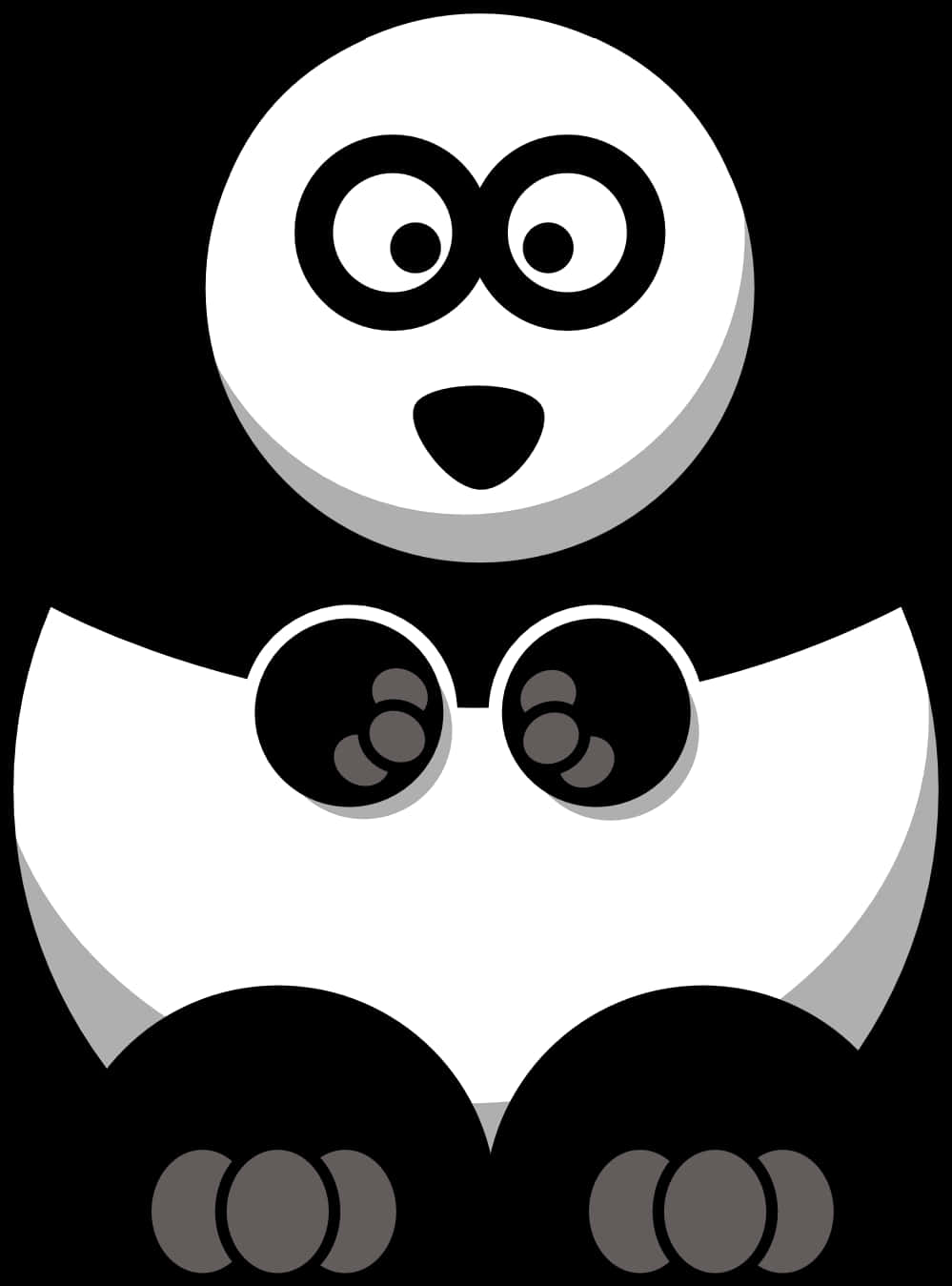 Abstrakt Panda-grafikk Bakgrunner