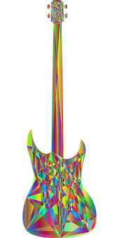 Abstrakt prismatisk gitarkunst Bakgrunner