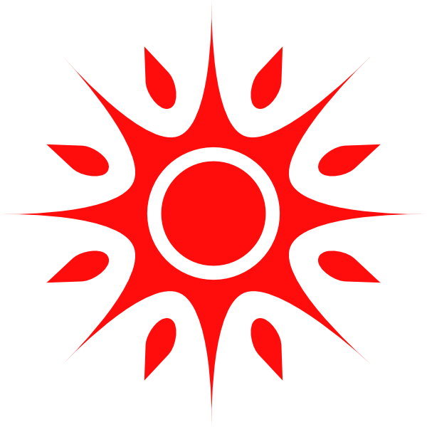 Abstrakt rød sol-design Bakgrunner