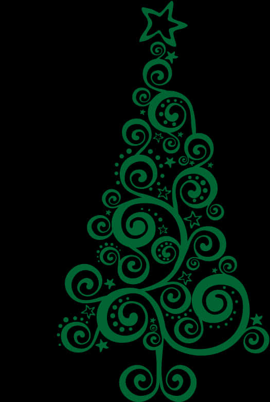 Abstrakt virvel juletre-design Bakgrunner