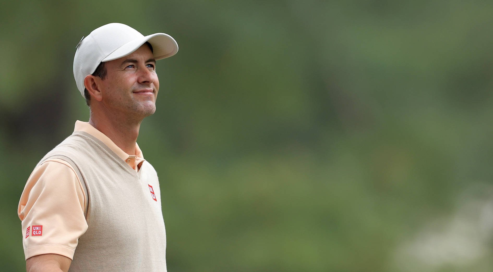 Adam Scott ser oppover Bakgrunner