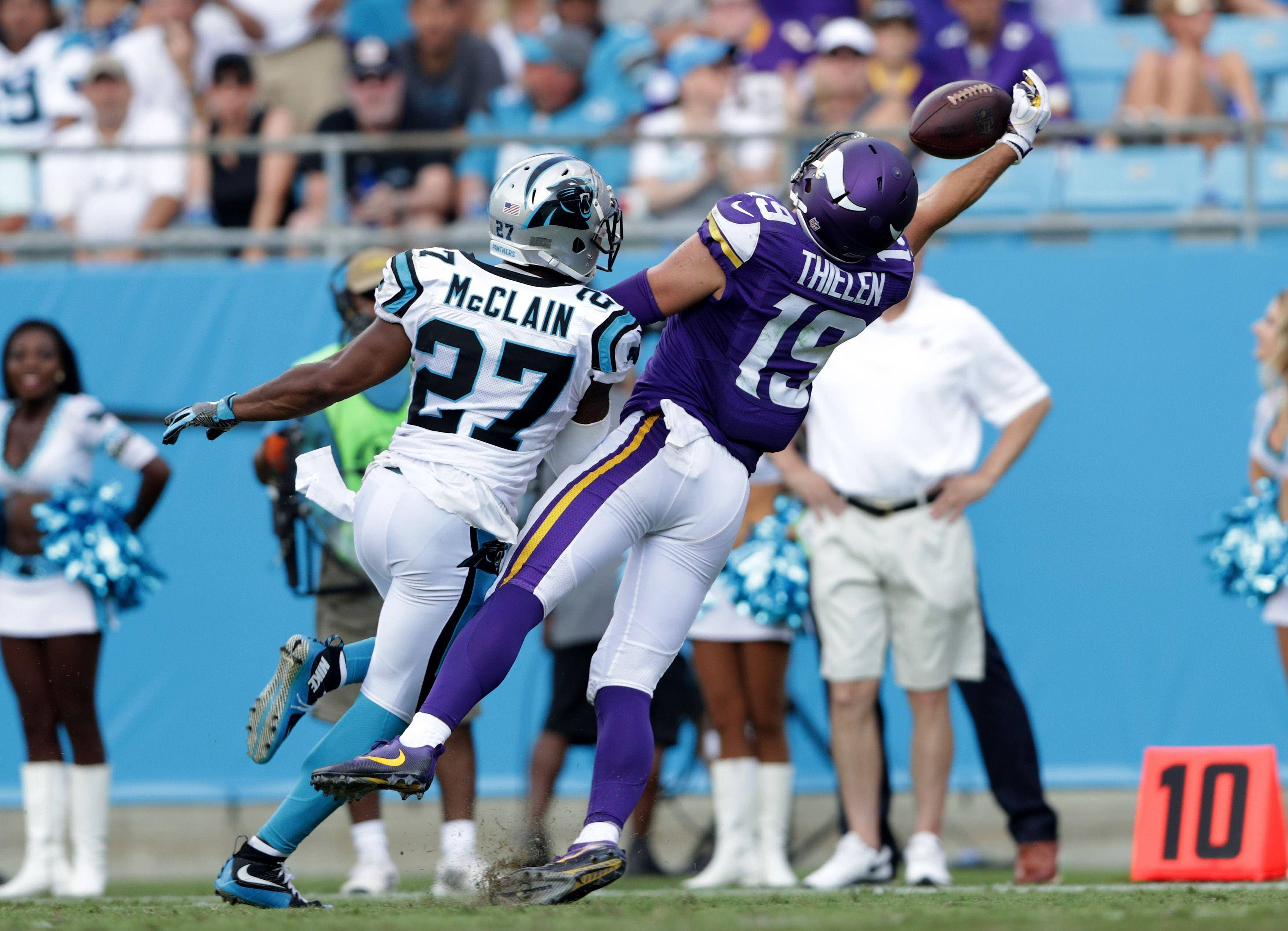 Adam Thielen utrolige reflekser Bakgrunner