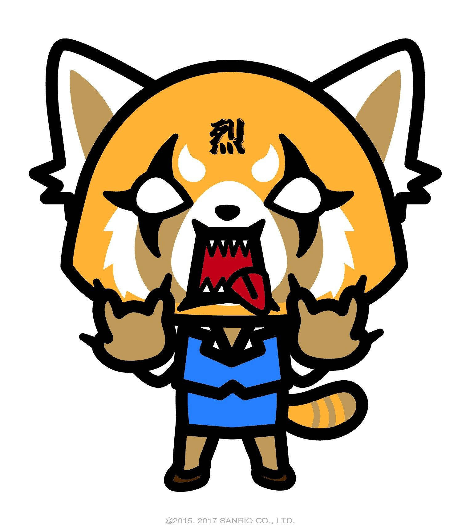 Aggretsuko hardcore fanart Bakgrunner