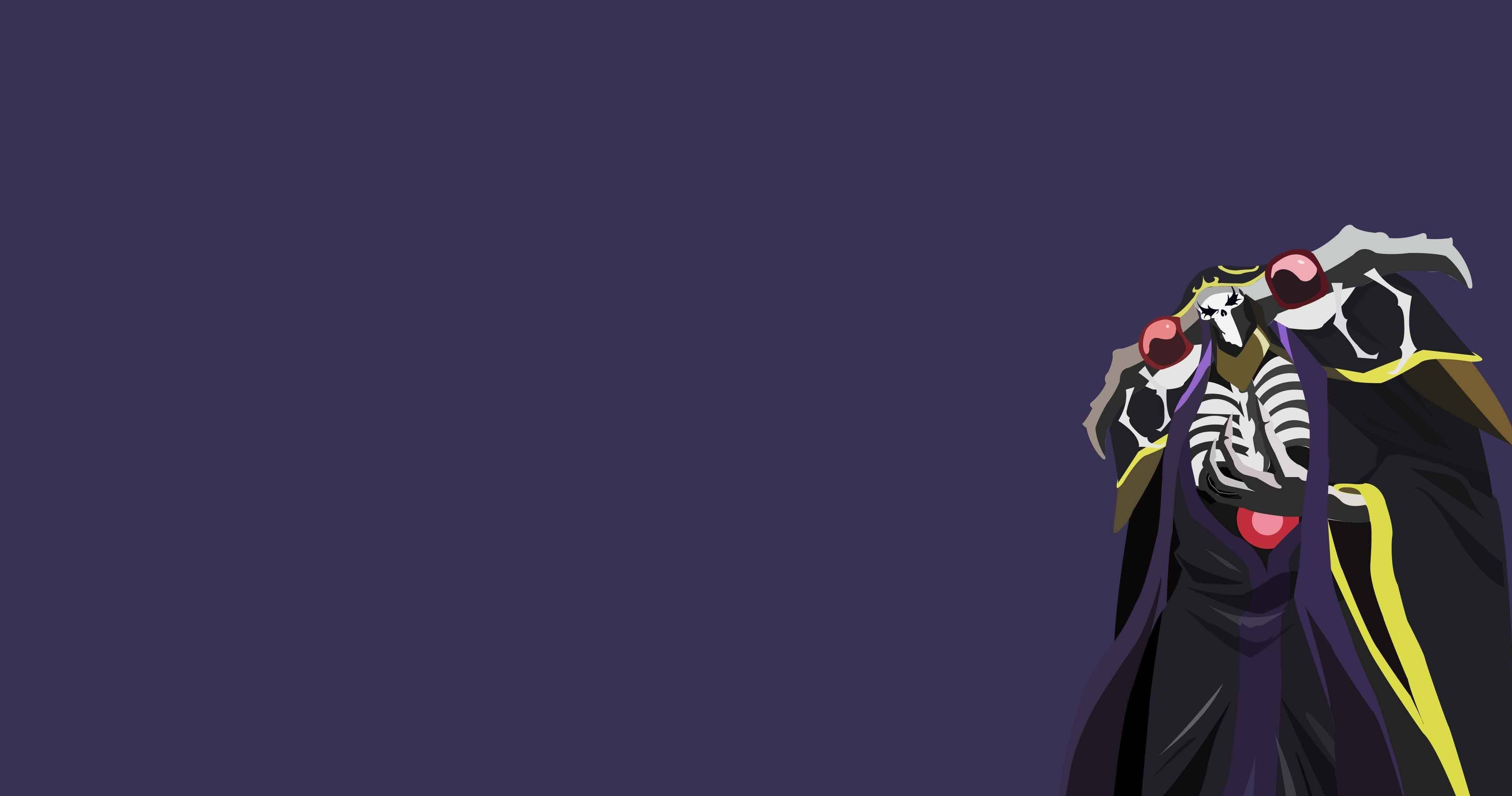 Ainz Ooal Gown Minimalistisk Anime Bakgrunner