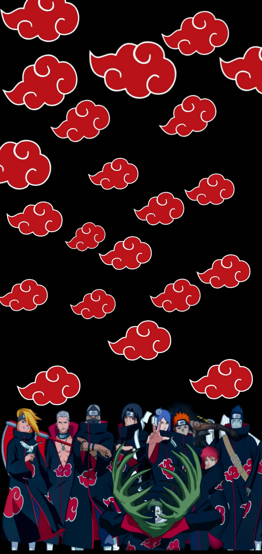 Akatsuki-logoen Shinobi-klanen Bakgrunner