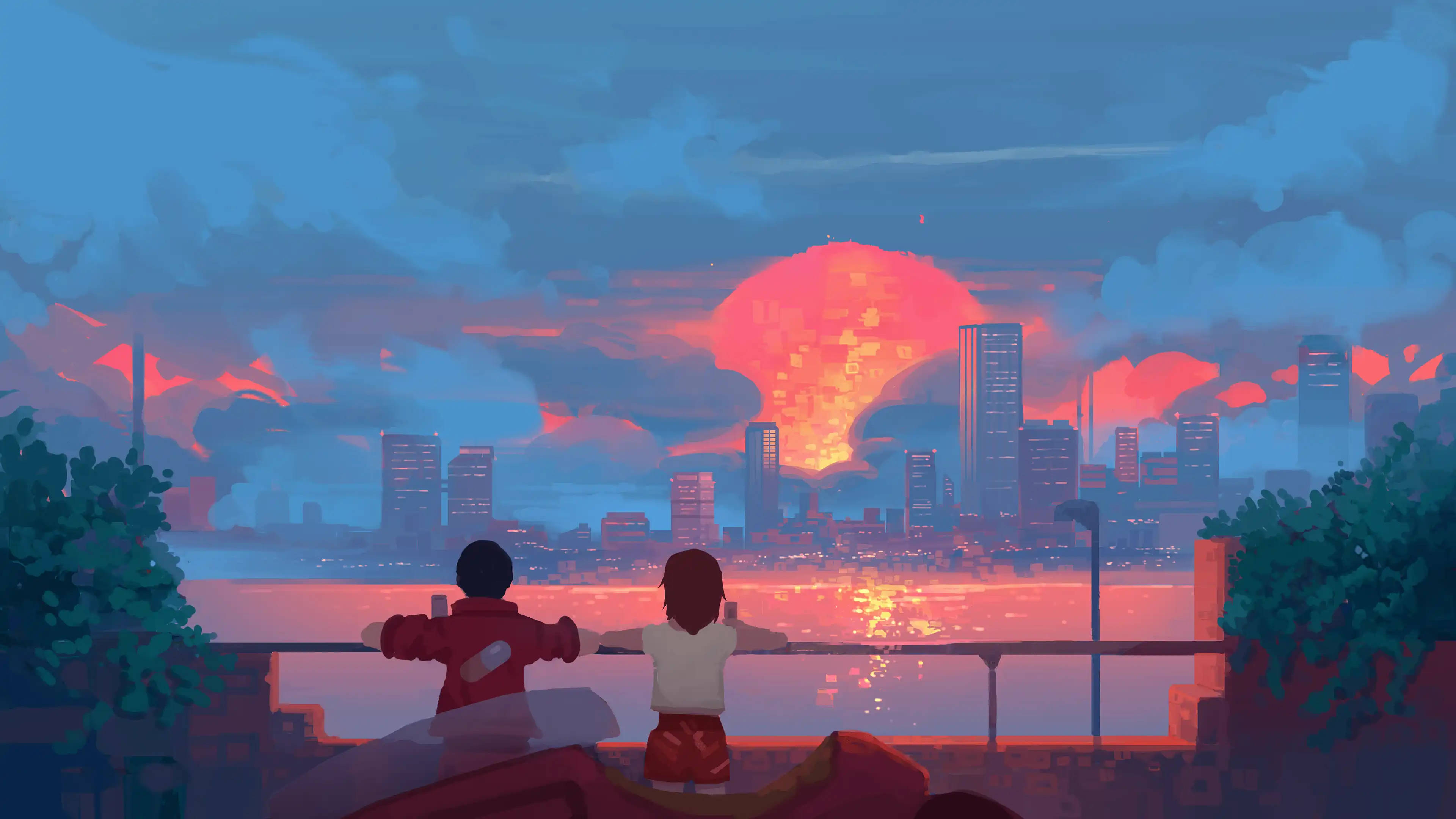Akira estetisk animekunst til skrivebord Bakgrunner