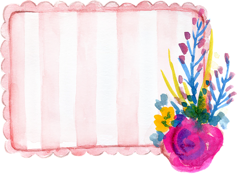 Akvarell blomsterramme bakgrunn Bakgrunner
