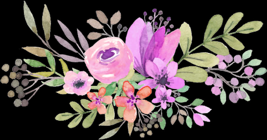 Akvarellblomsteroppsats_Svart Bakgrunn.JPG Bakgrunner