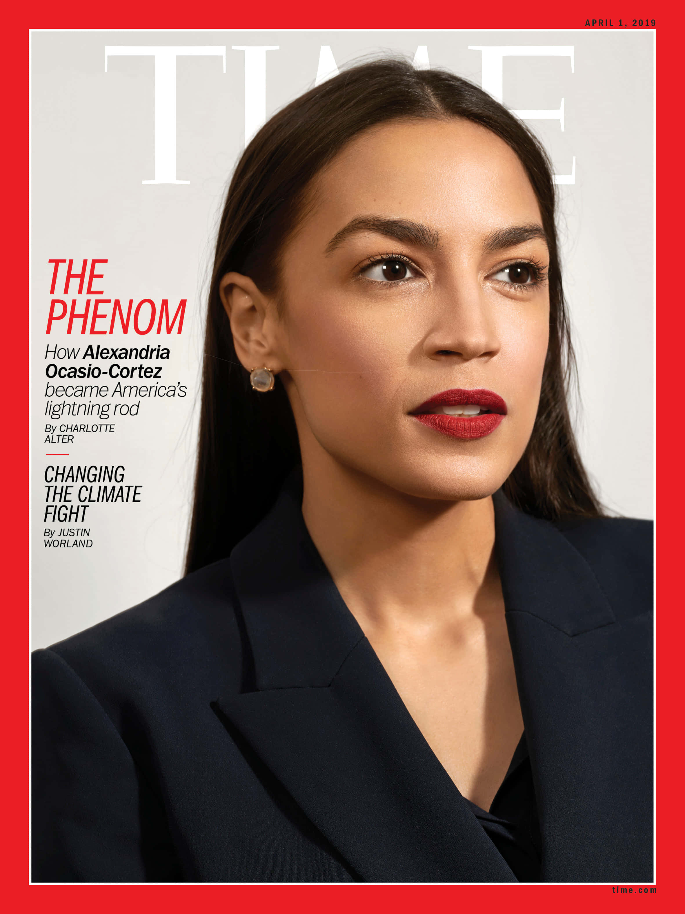 Alexandria Ocasio-Cortez på forsiden av Time Magazine Bakgrunner
