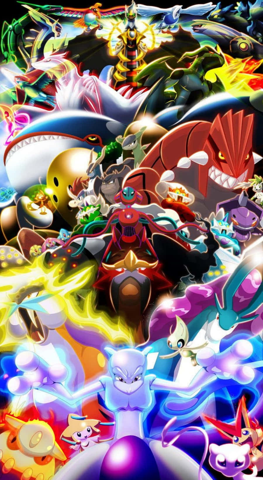 Alle legendariske Pokémon-telefonbilder Bakgrunner