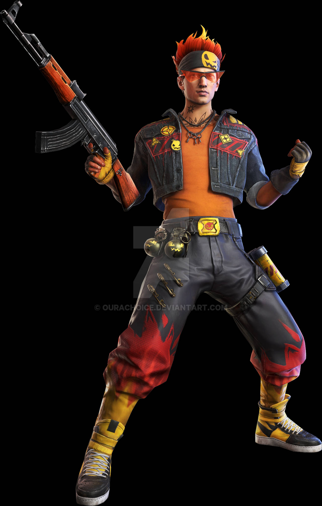 Alvaro som Free Fire-karakter Bakgrunner