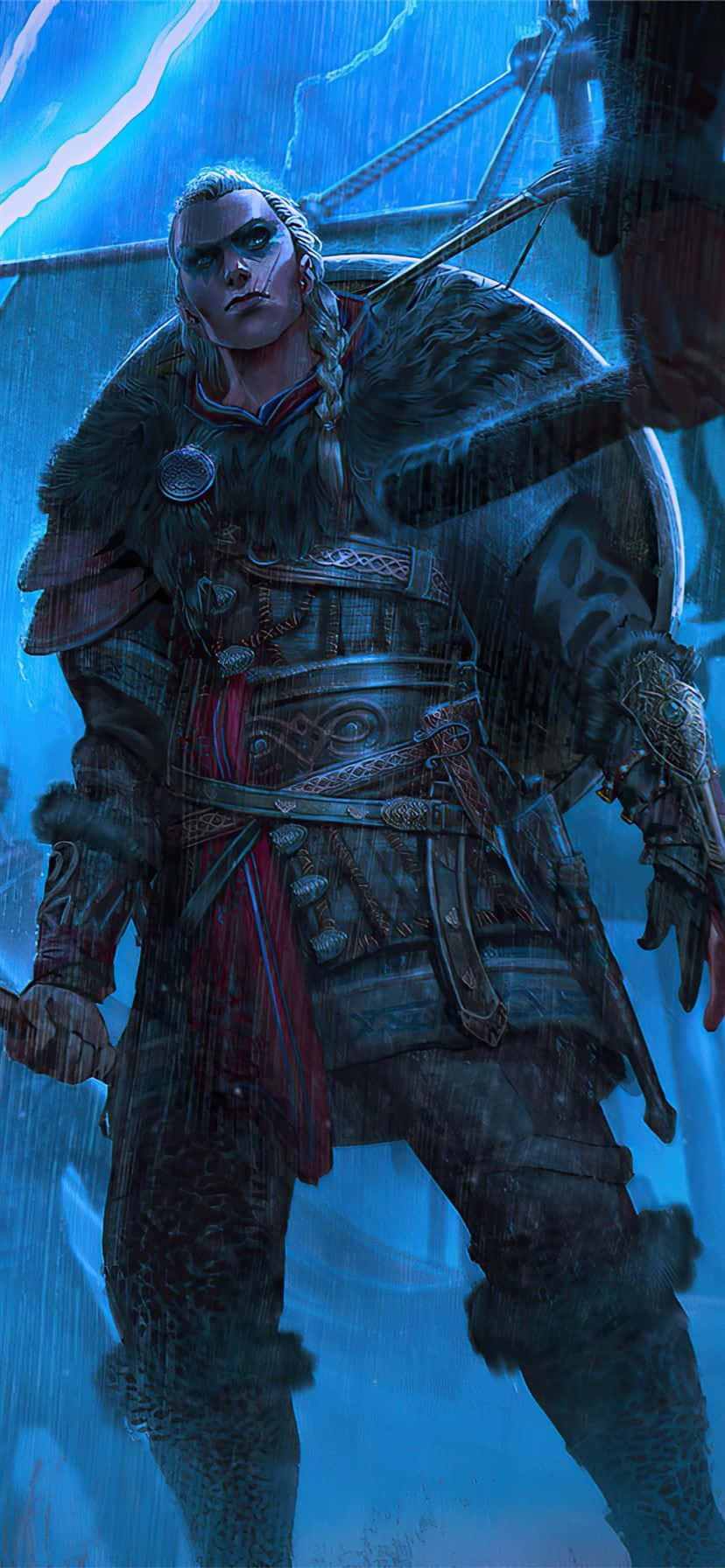 Android Assassin's Creed Valhalla Bakgrunn Stående Bakgrunner