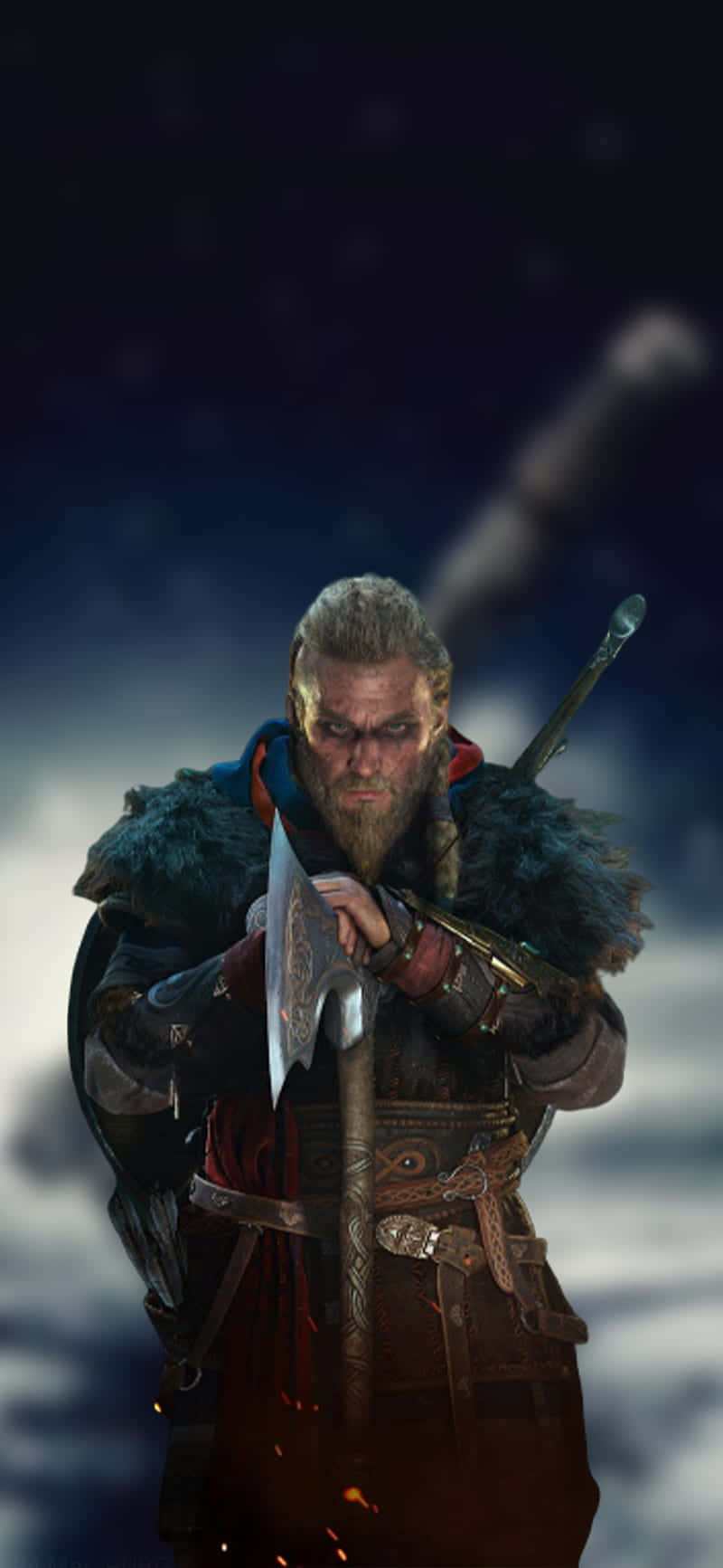 Android Assassin's Creed Valhalla Bakgrunn Tåkete Bakgrunner