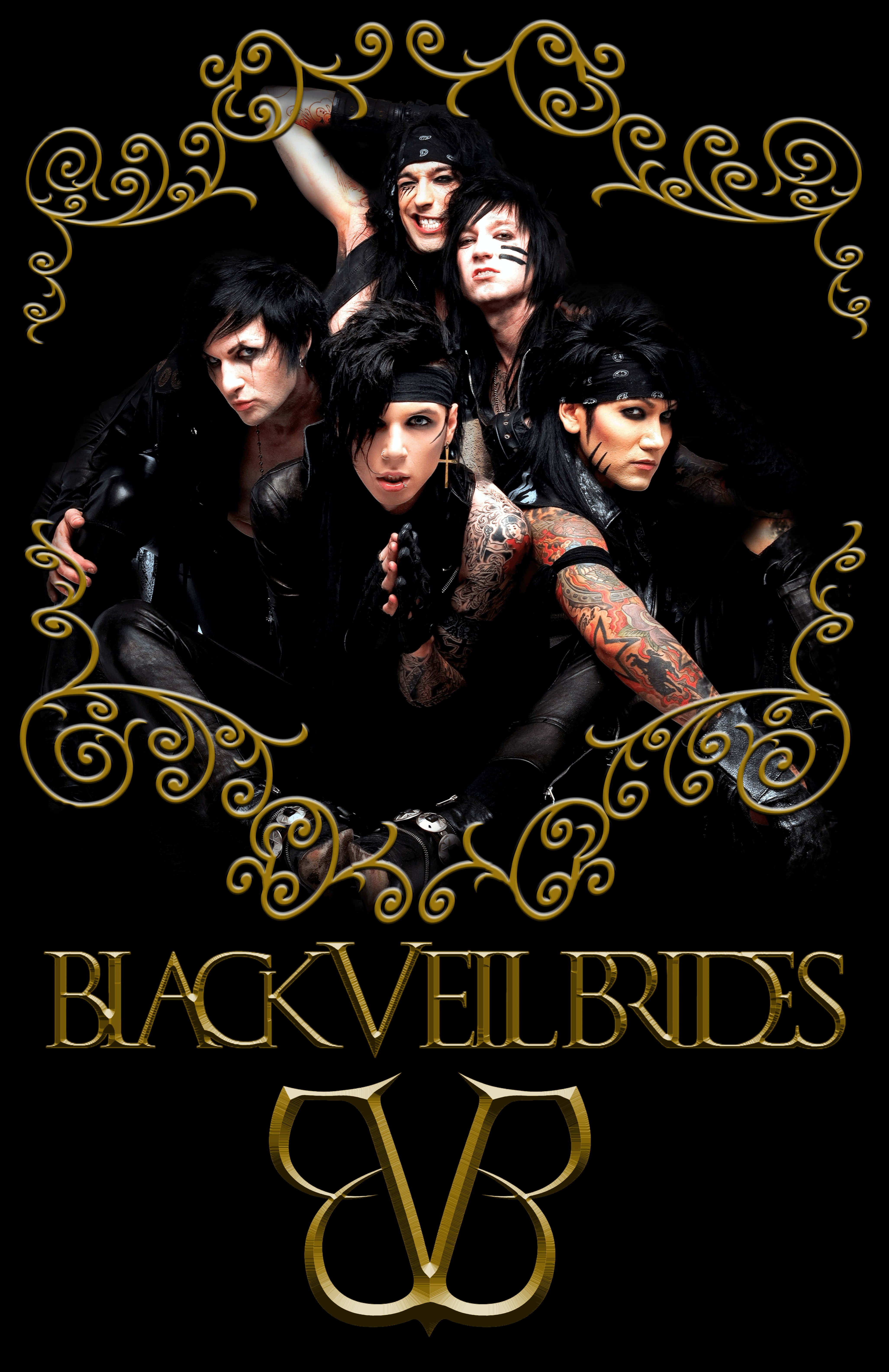 Andy Biersack fra Black Veil Brides Bakgrunner