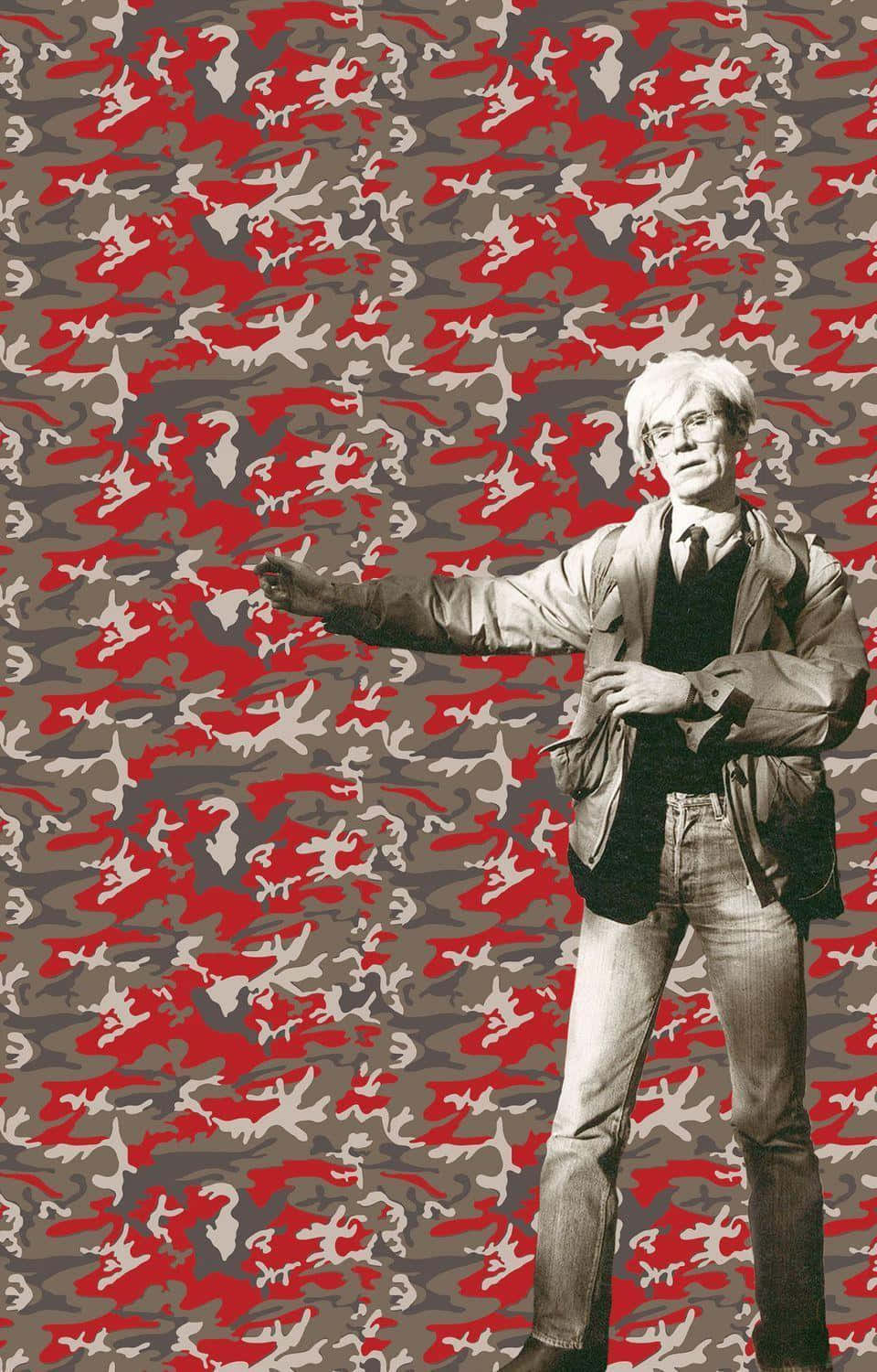 Andy Warhol kamuflasje selvportrett Bakgrunner