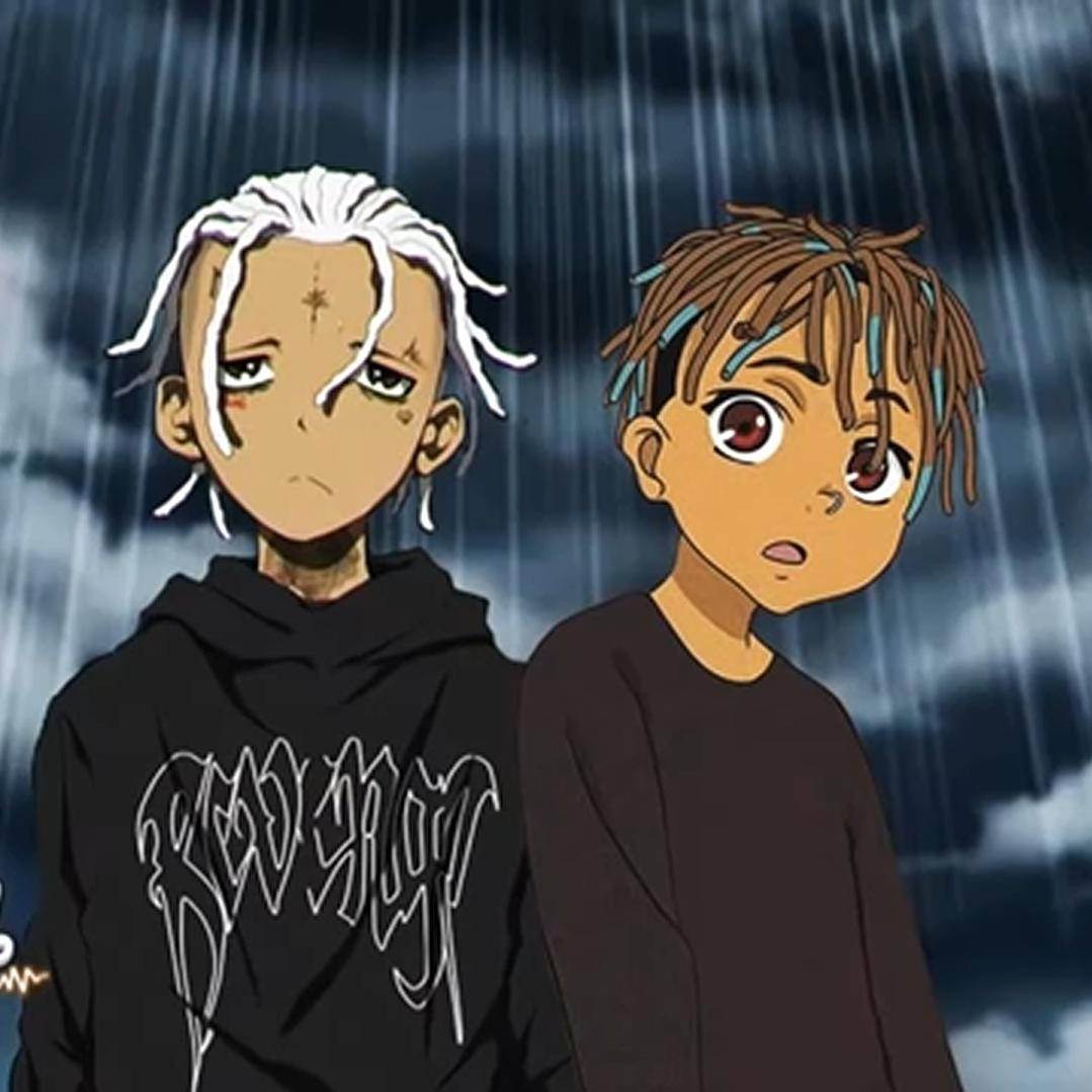 Animasjon av Juice Wrld med XXXTentacion Bakgrunner