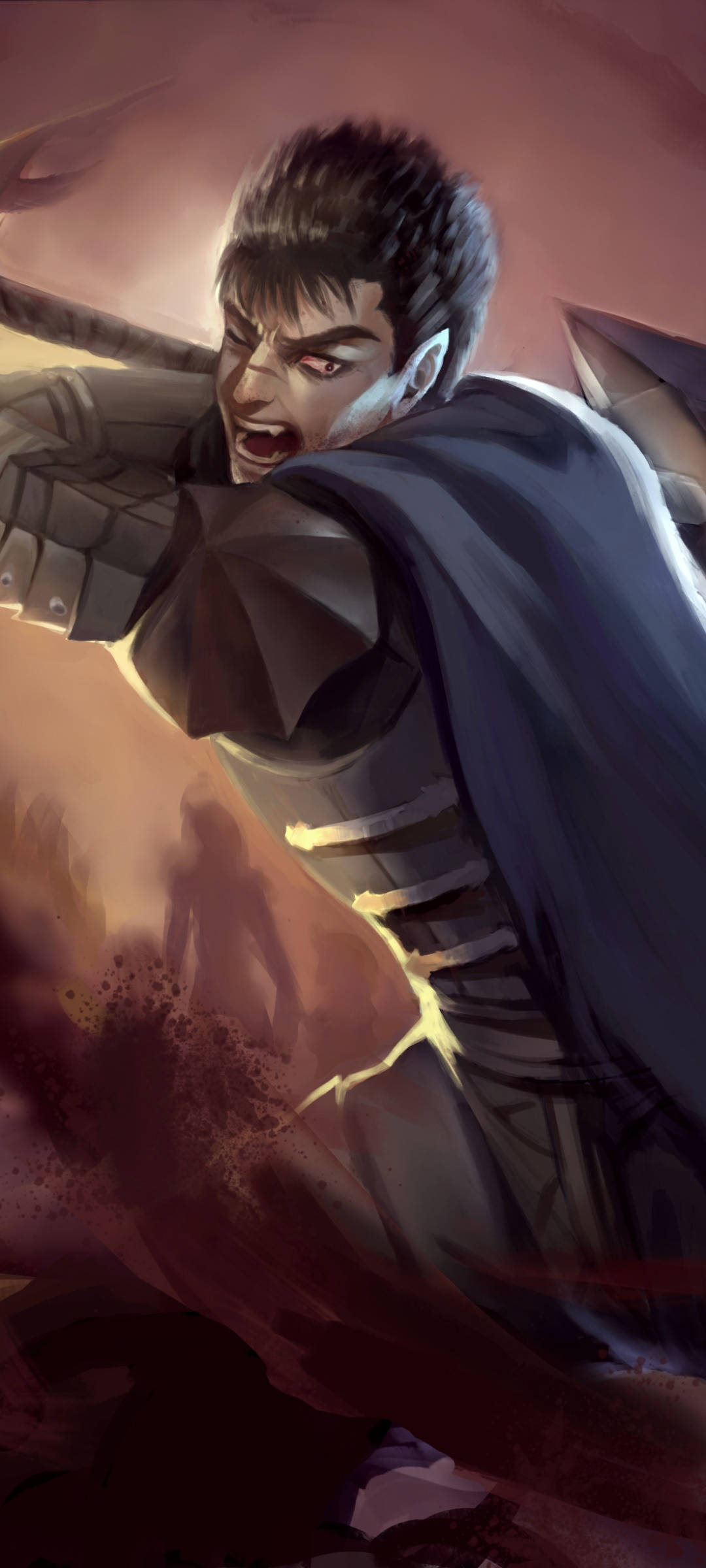Anime Berserk i rustning Bakgrunner