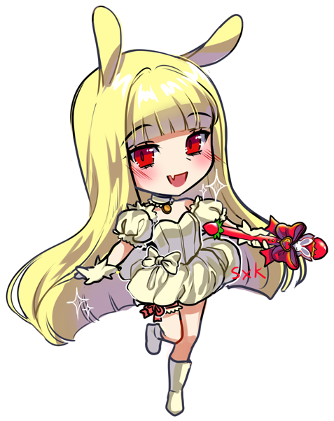 Anime-bunnyjente-illustrasjon Bakgrunner