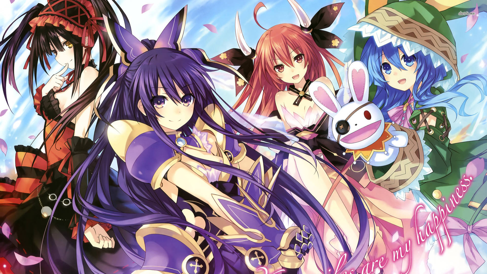 Anime Date A Live-jenter Bakgrunner