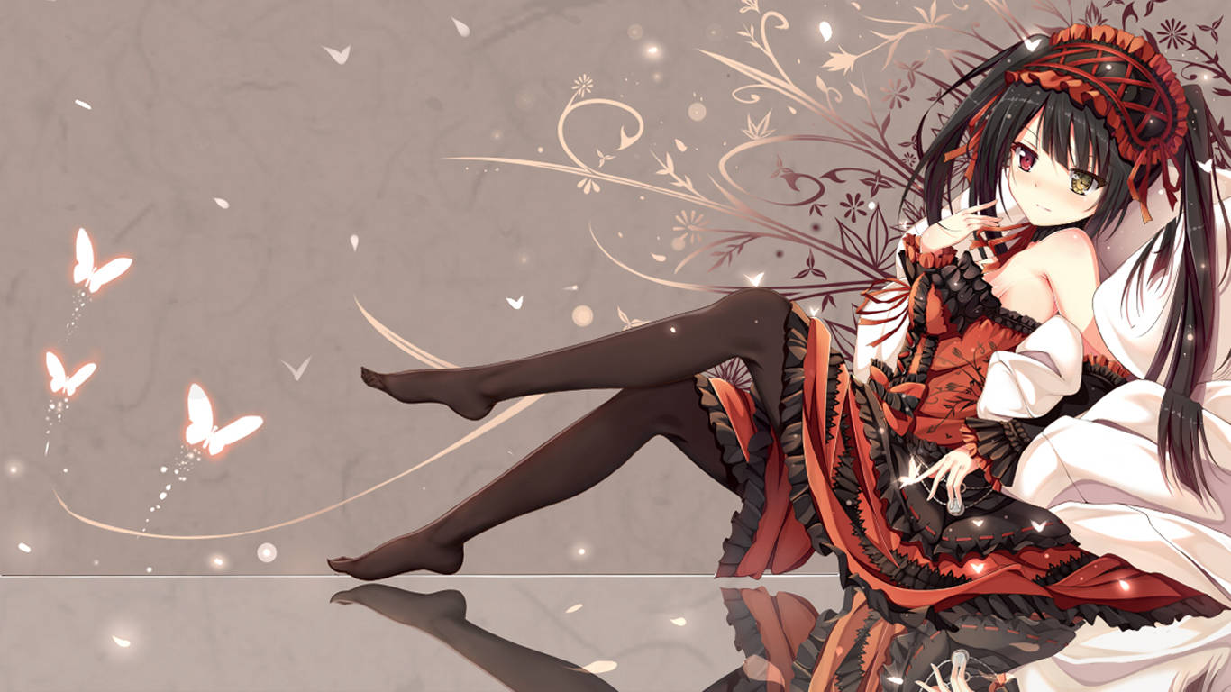 Anime Date A Live Søt Kurumi Bakgrunner
