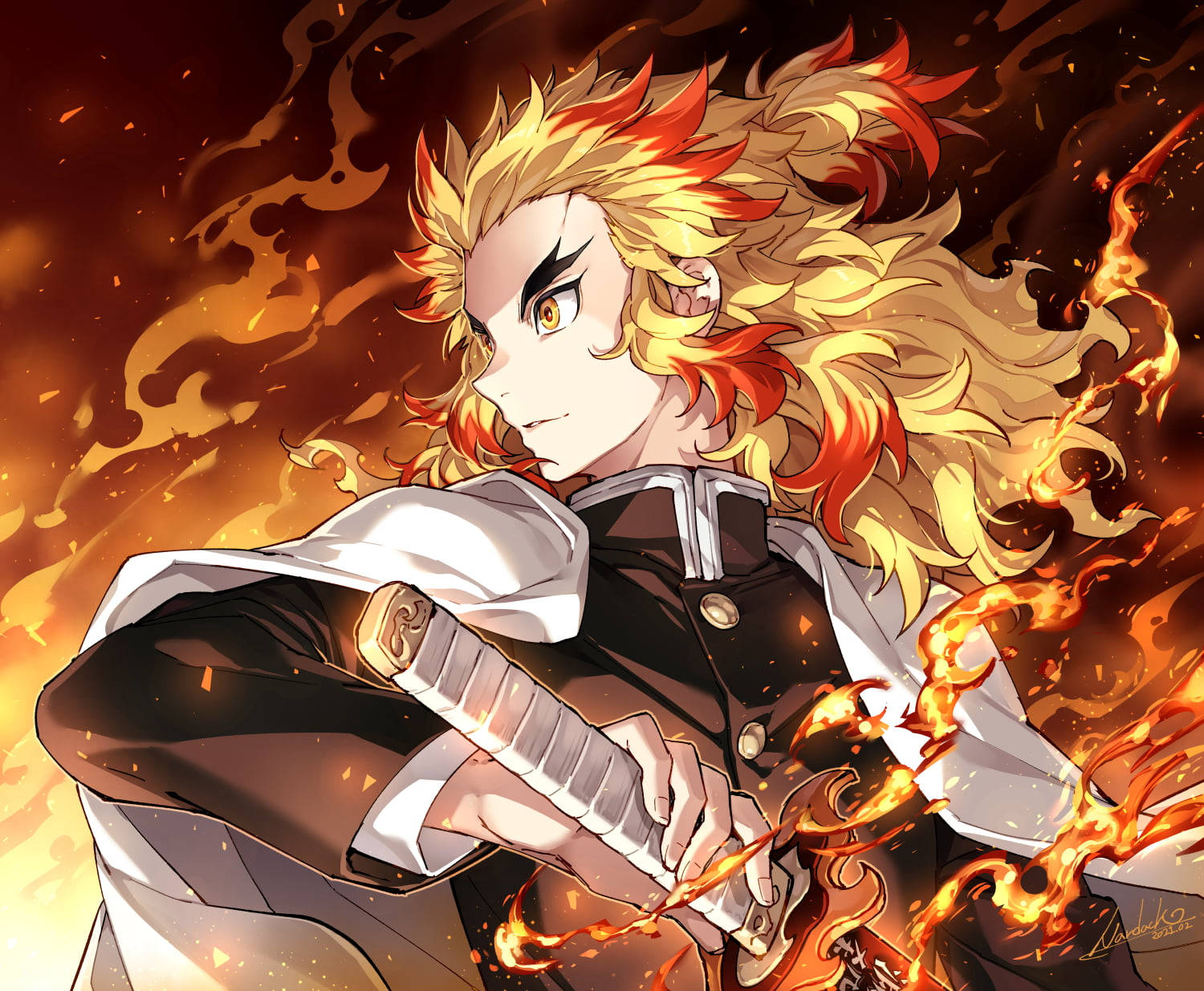 Anime Gutter Cute Rengoku Bakgrunner