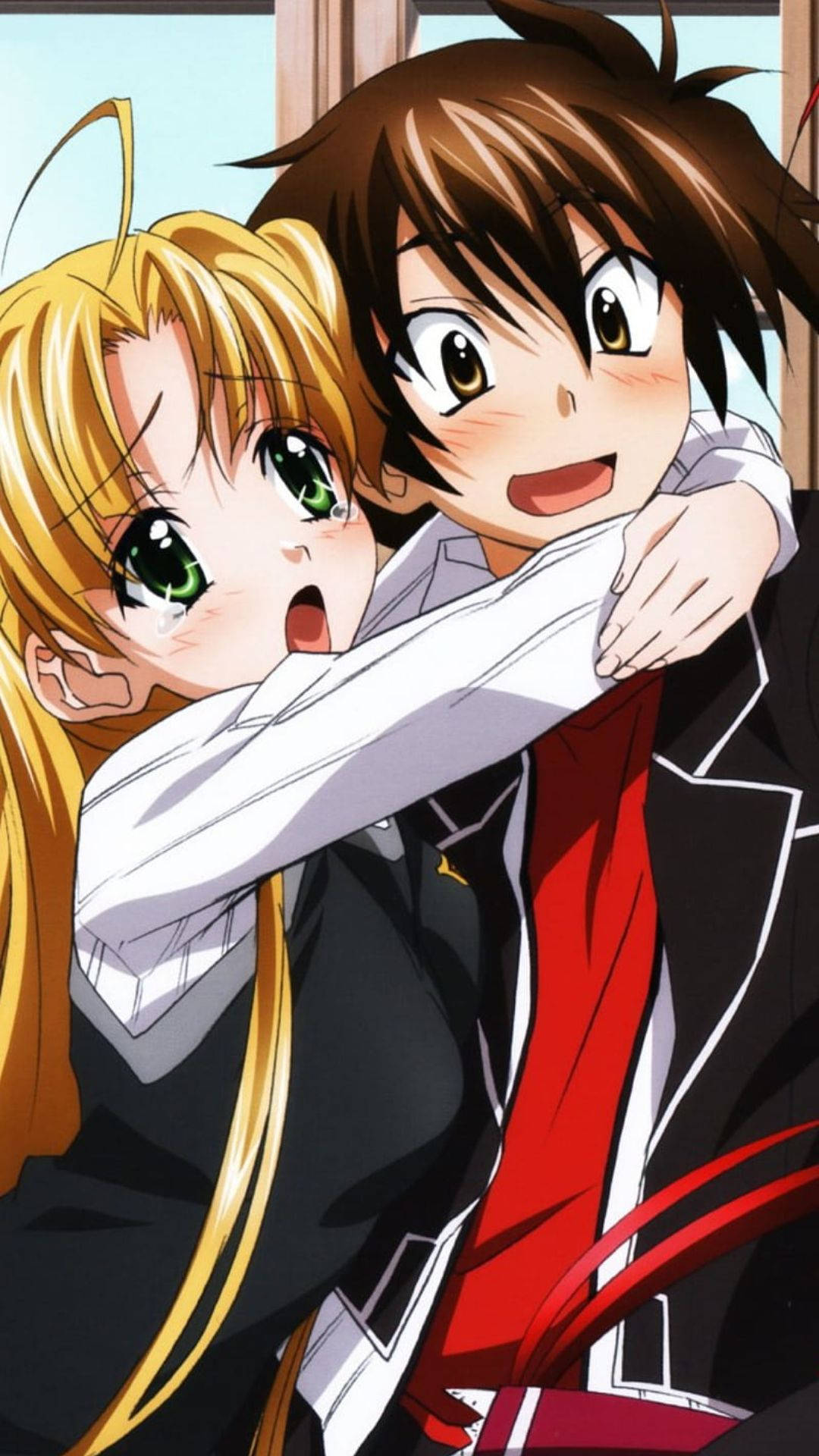 Anime-jente klemmer Bakgrunner