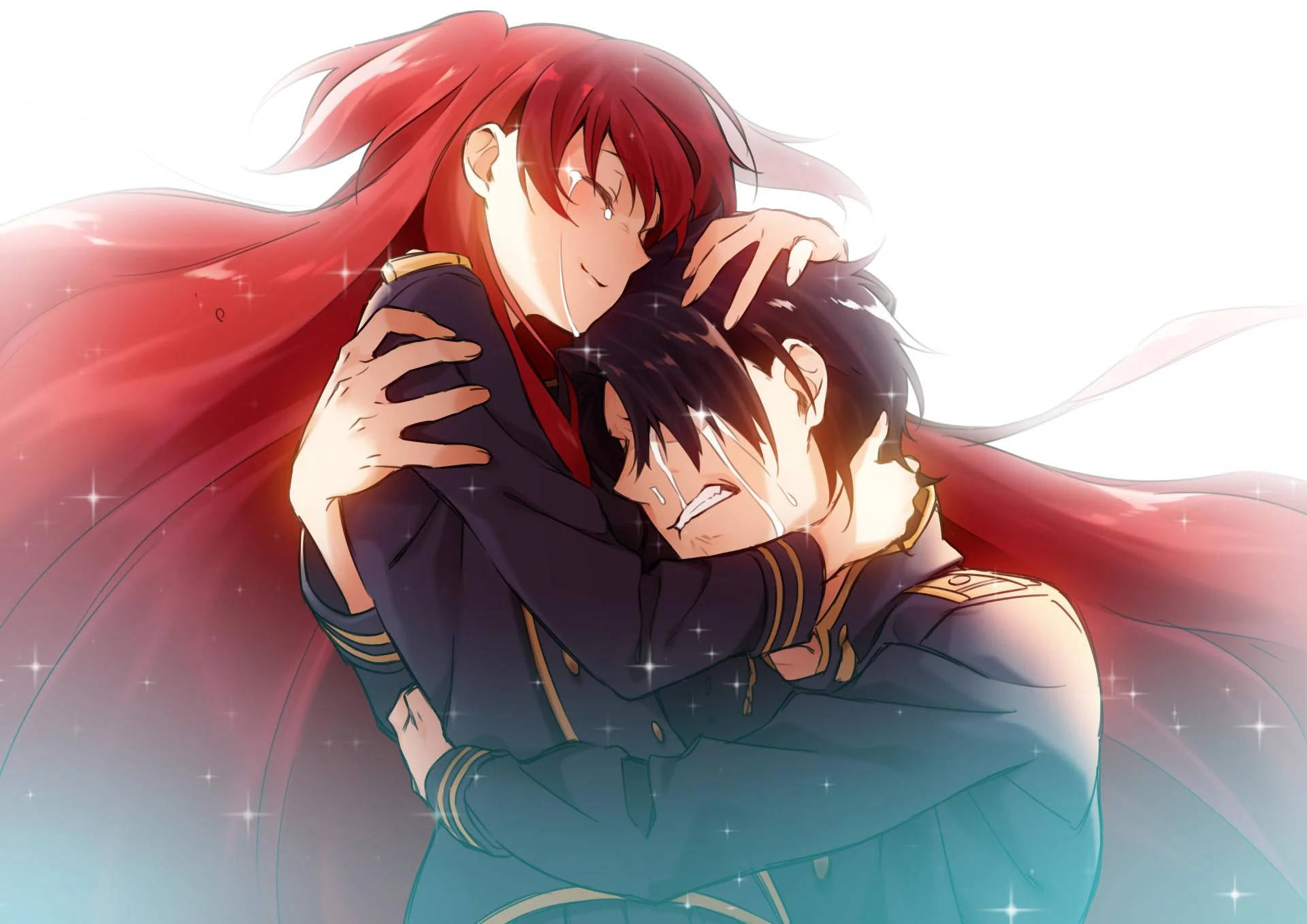 Anime-klem Chtholly Nota Seniorious Bakgrunner