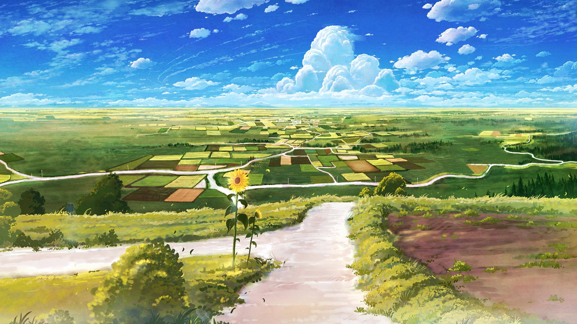 Anime Landbrukslandskap Bakgrunner