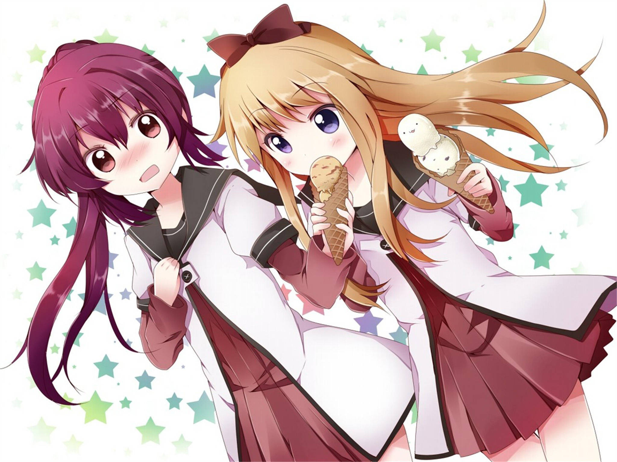 Anime Lesbisk Ayano og Kyoko Bakgrunner