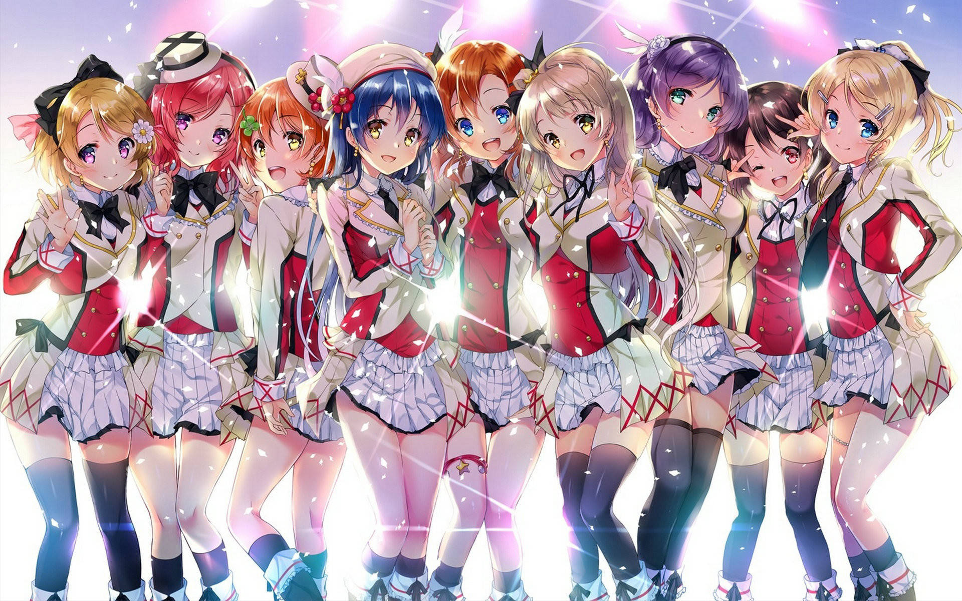 Anime Love Live Idoler bakgrunnsbilde