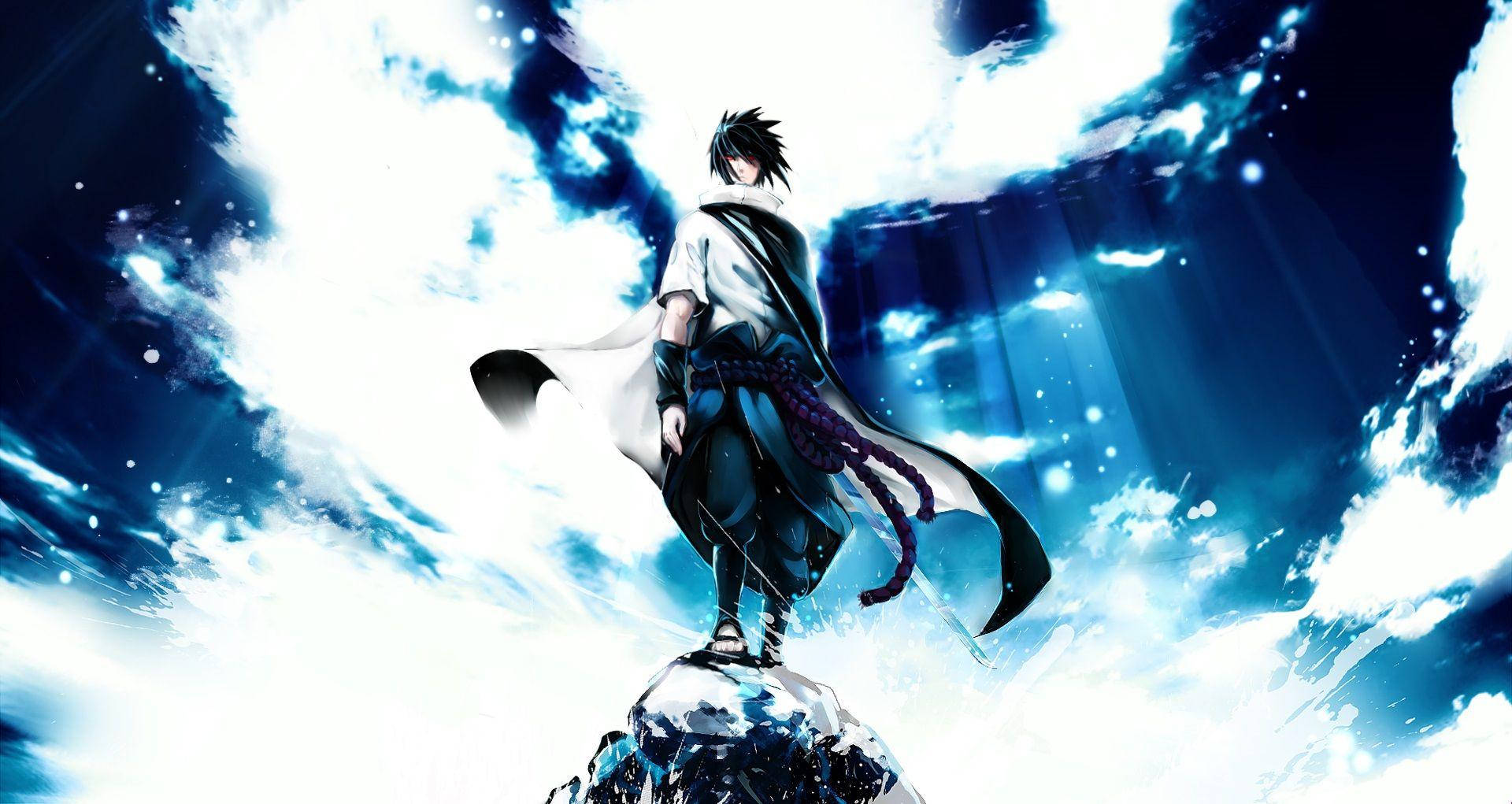 Anime Meme PFP Mektige Sasuke Bakgrunner