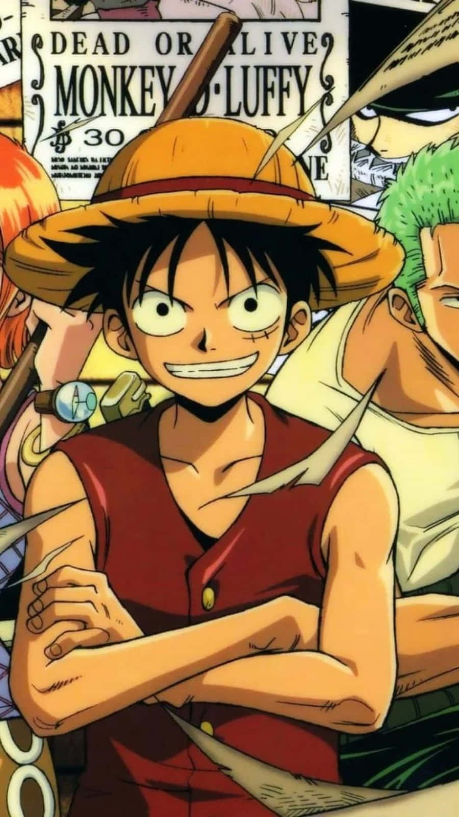 Anime Monkey D Luffy Telefon Bakgrunner
