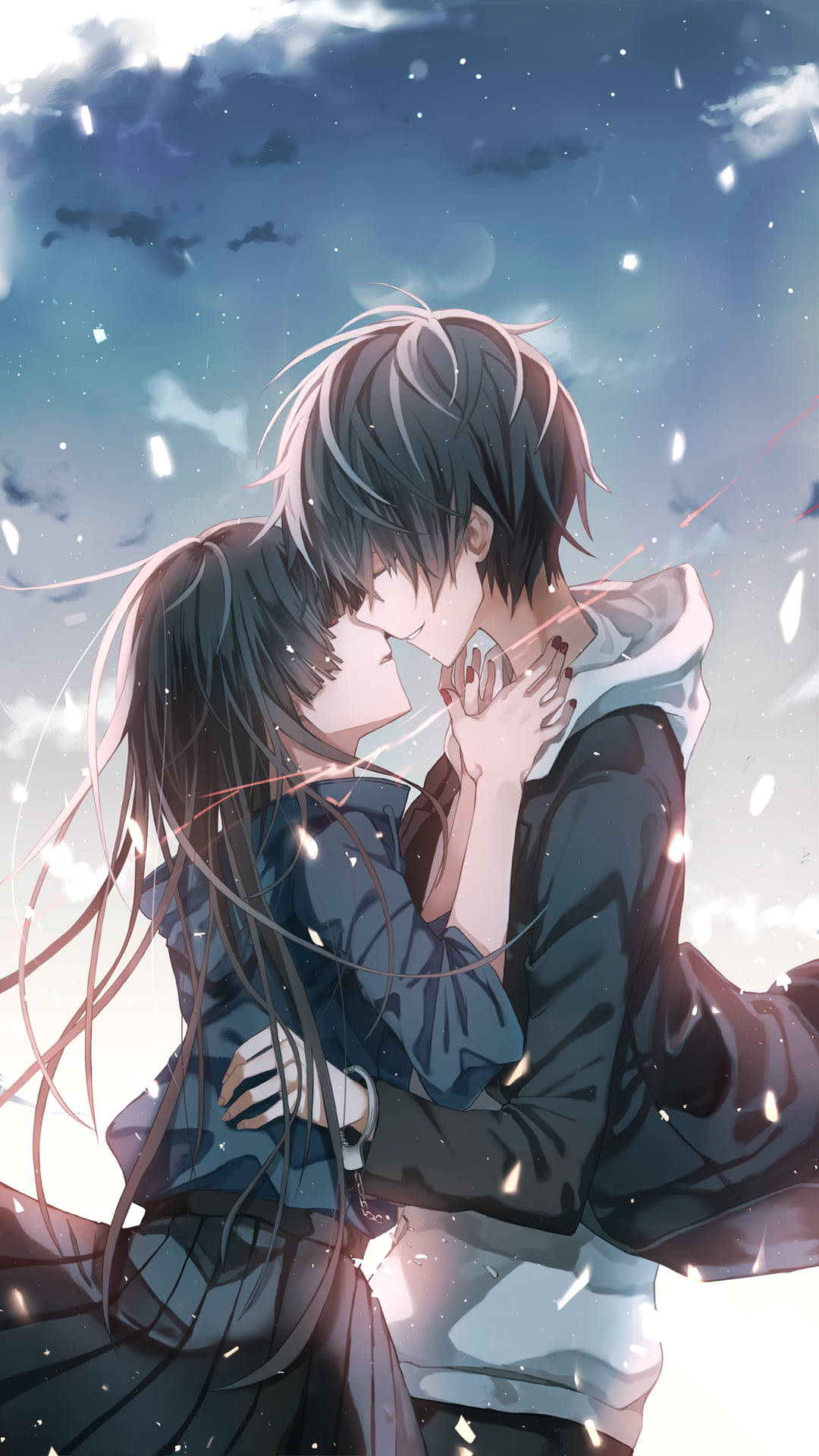 Anime-par kysser rød tråd Bakgrunner