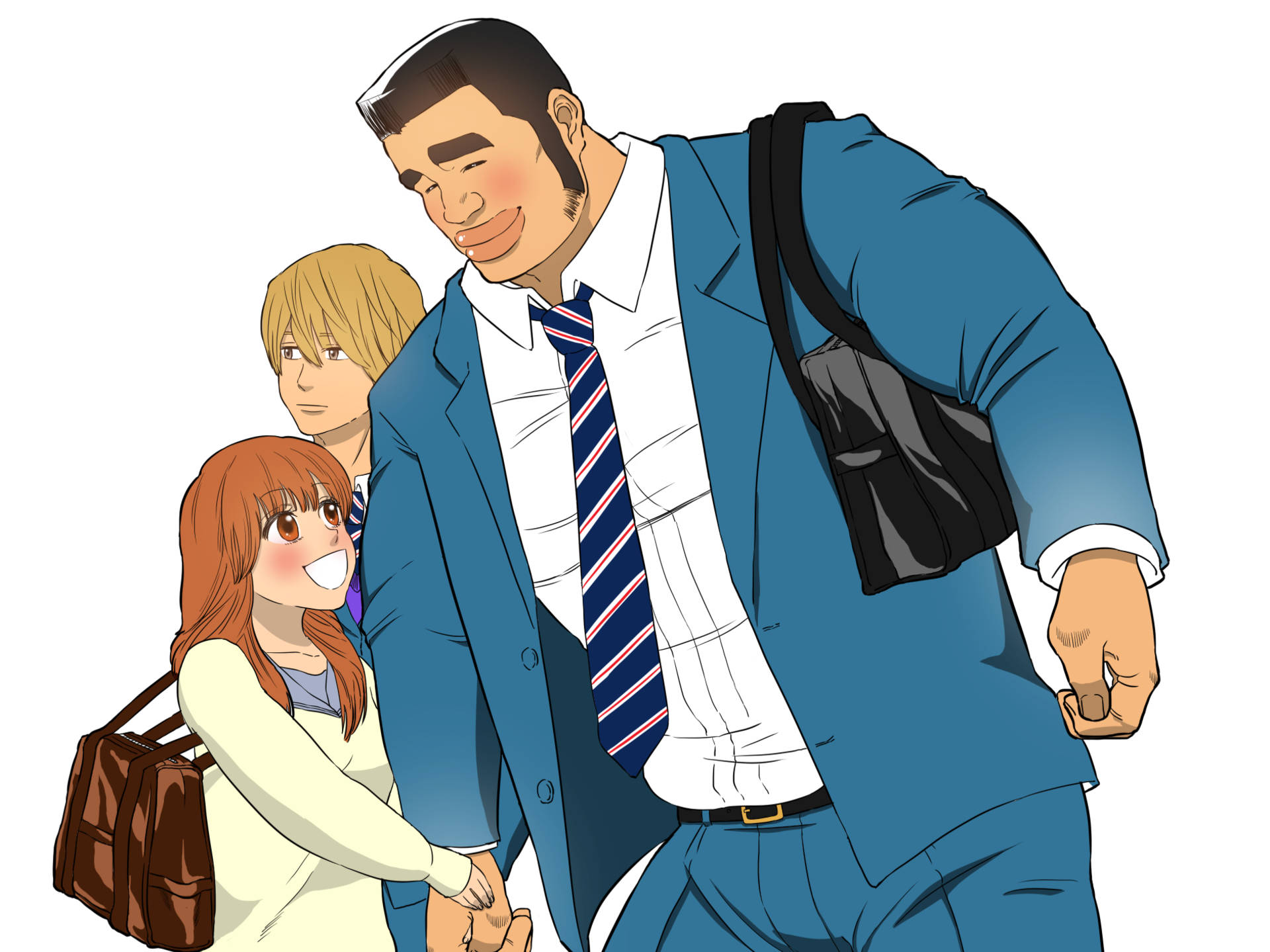 Anime-par My Love Story Bakgrunner