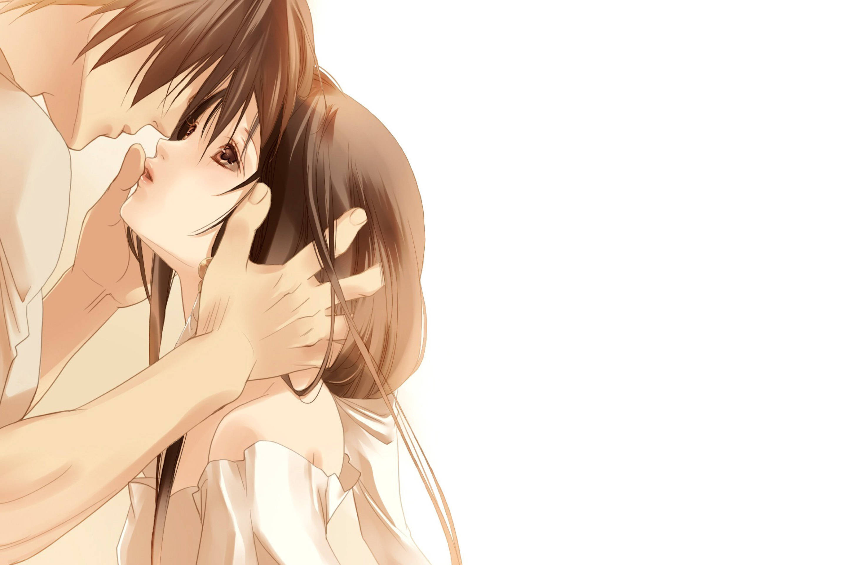 Anime-par nesten kyss Bakgrunner