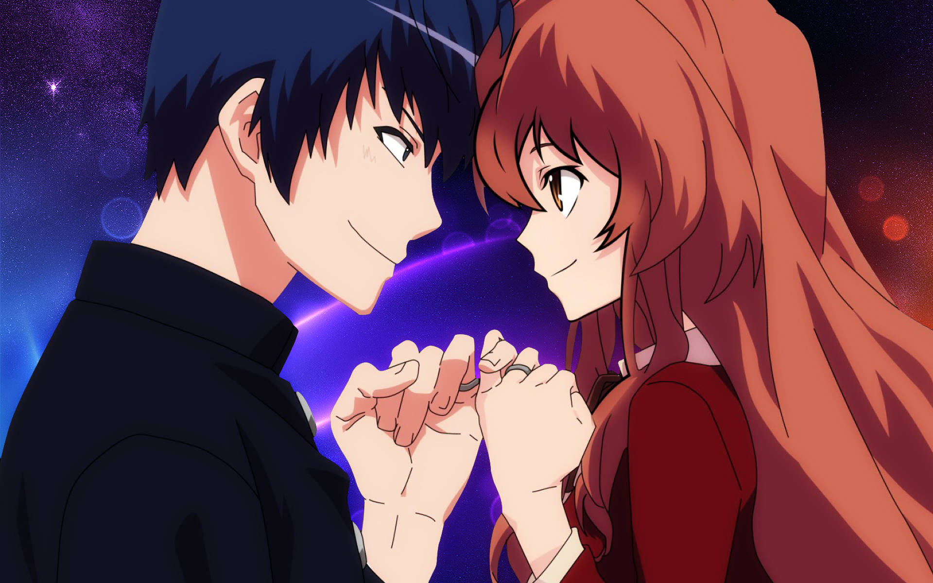 Anime-par Toradora Bakgrunner