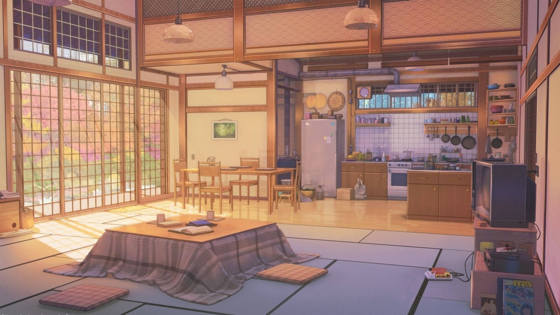 Anime-rom på dagtid Bakgrunner