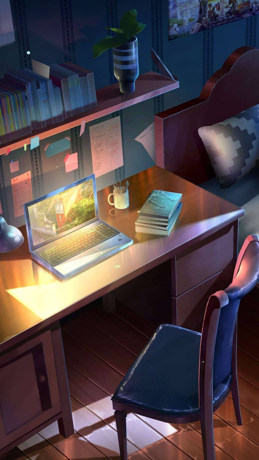 Anime-rom skrivebord Bakgrunner