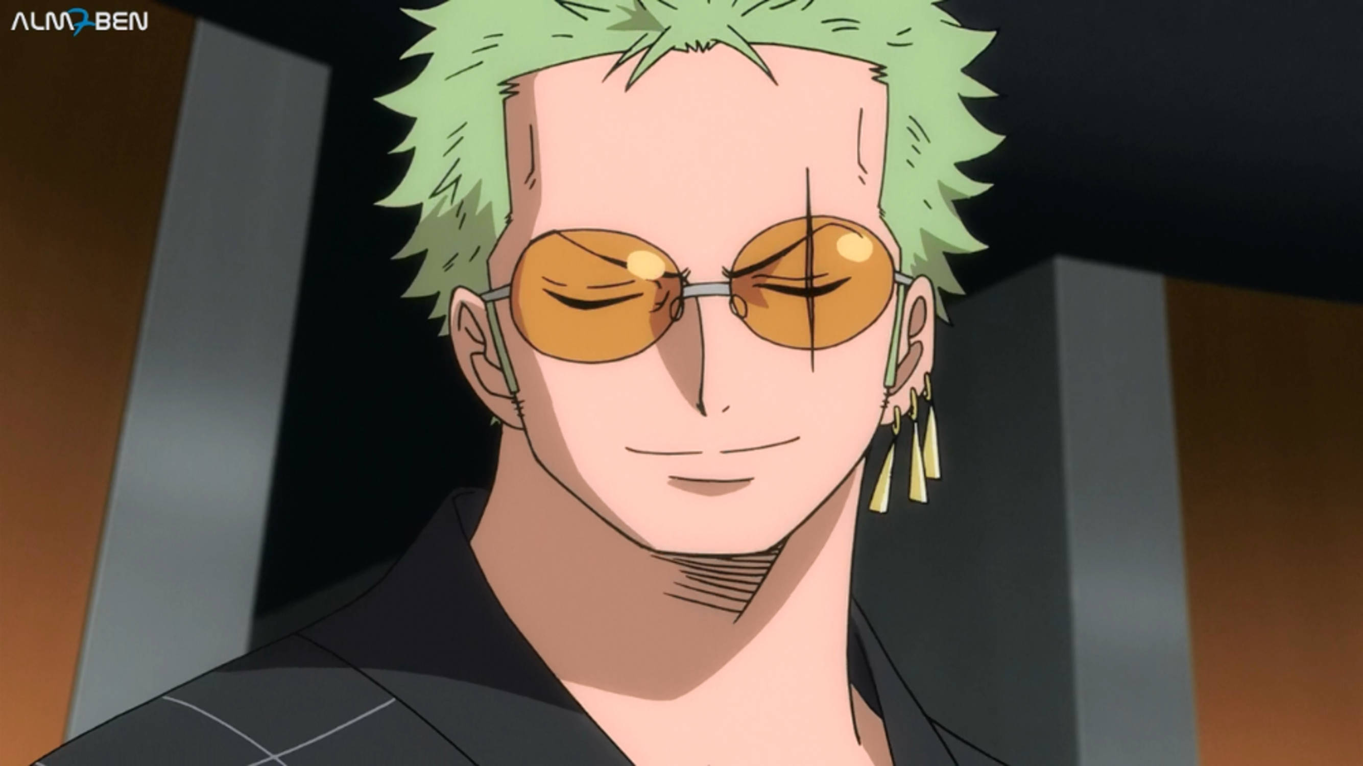 Anime Roronoa Zoro PFP med solbriller Bakgrunner