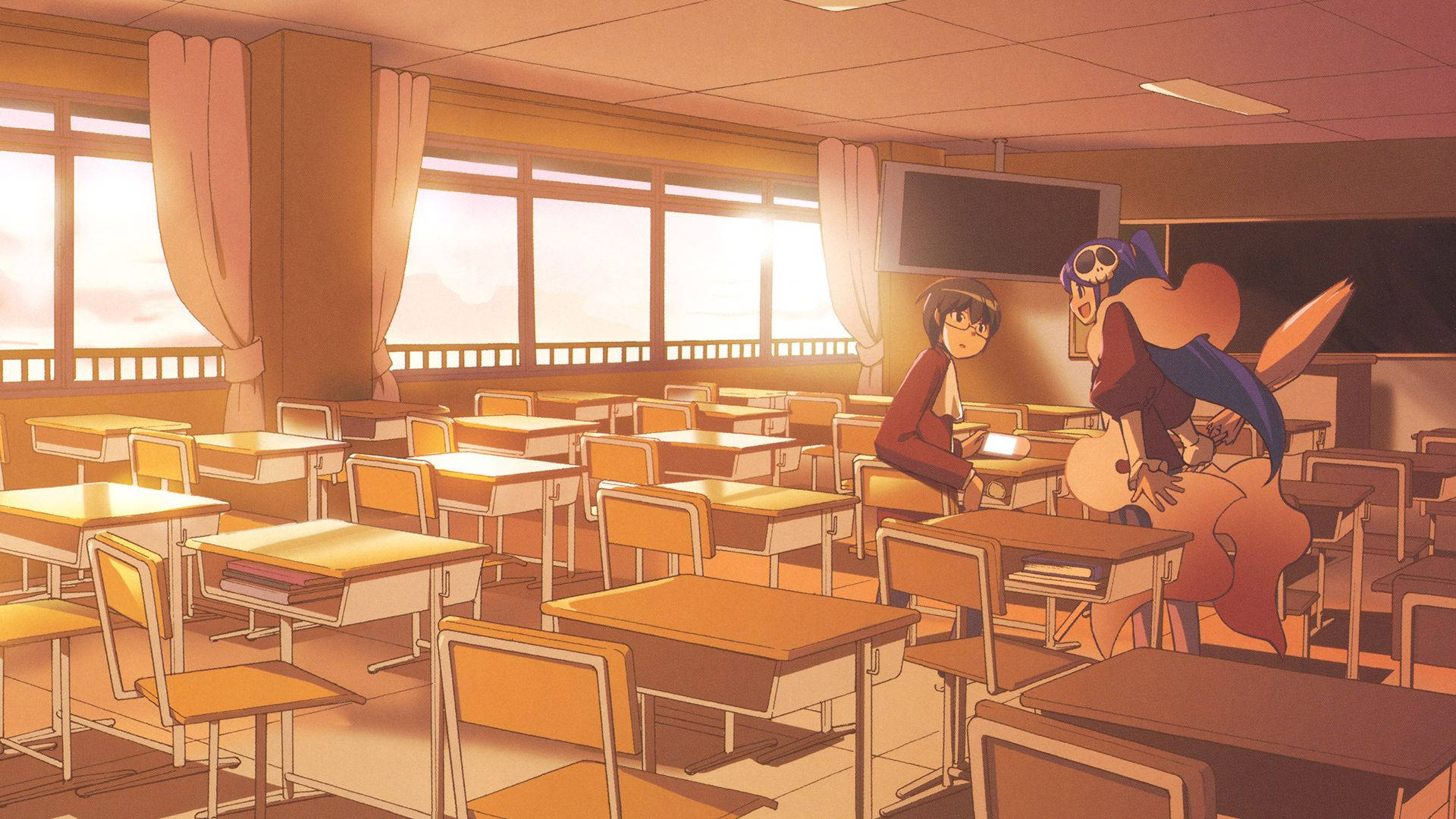 Anime Skolelandskap The World God Only Knows Keima Elucia Bakgrunner
