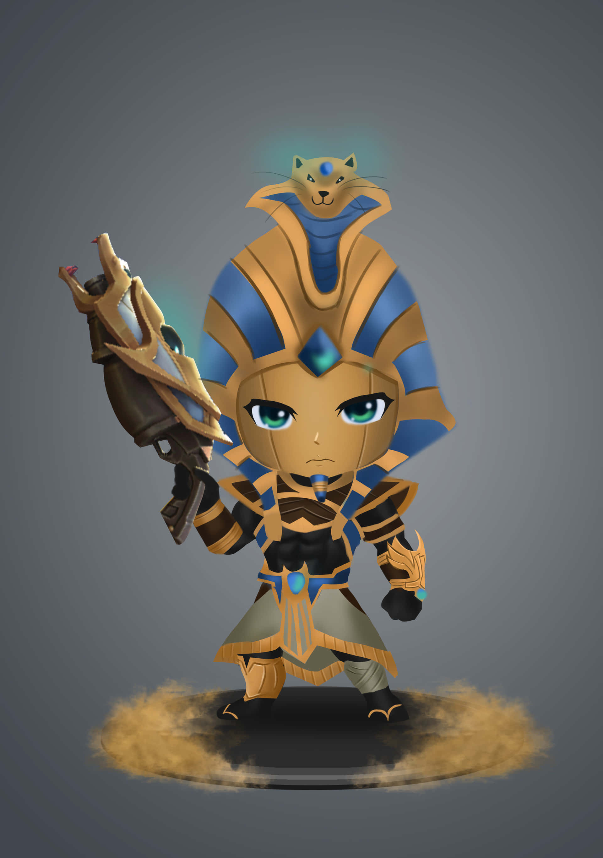 Anime-stil Anubis Mobile Legends Roger Bakgrunner