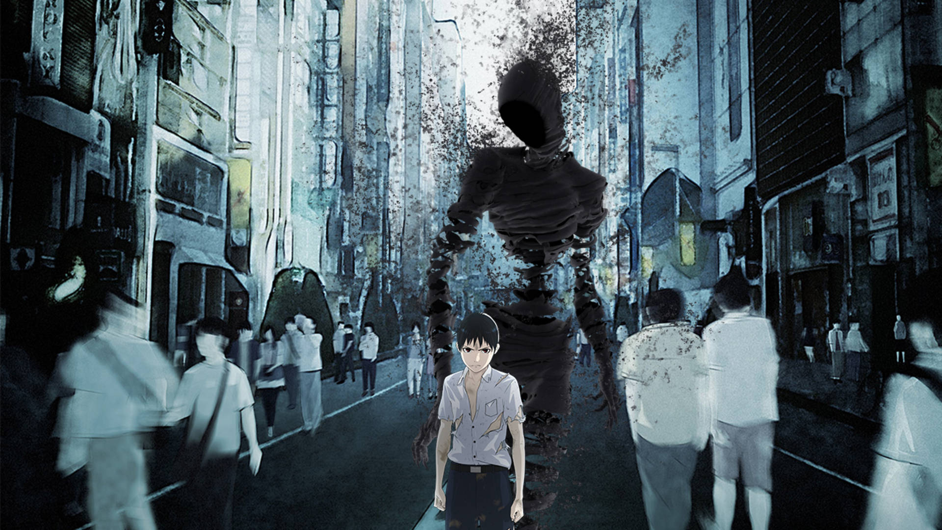 Animefigurer Ajin: Demi-Human Bakgrunner