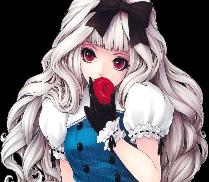 Animejente med eple Bakgrunner