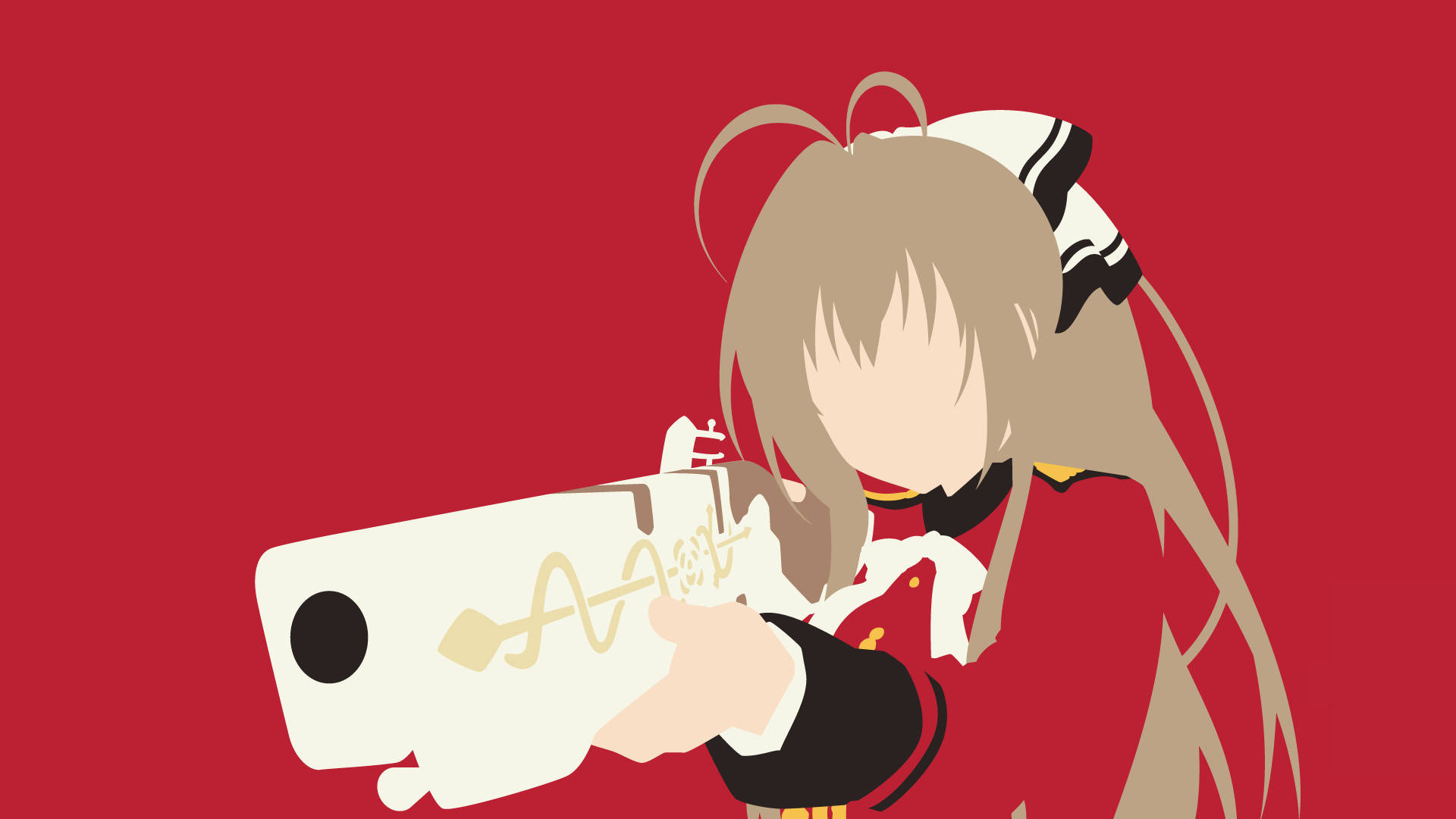Animejente pistol minimalistisk anime Bakgrunner