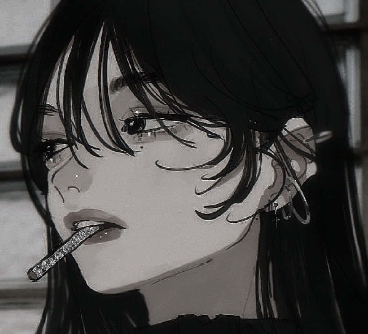 Animejente Profilbilde som Røyker Bakgrunner