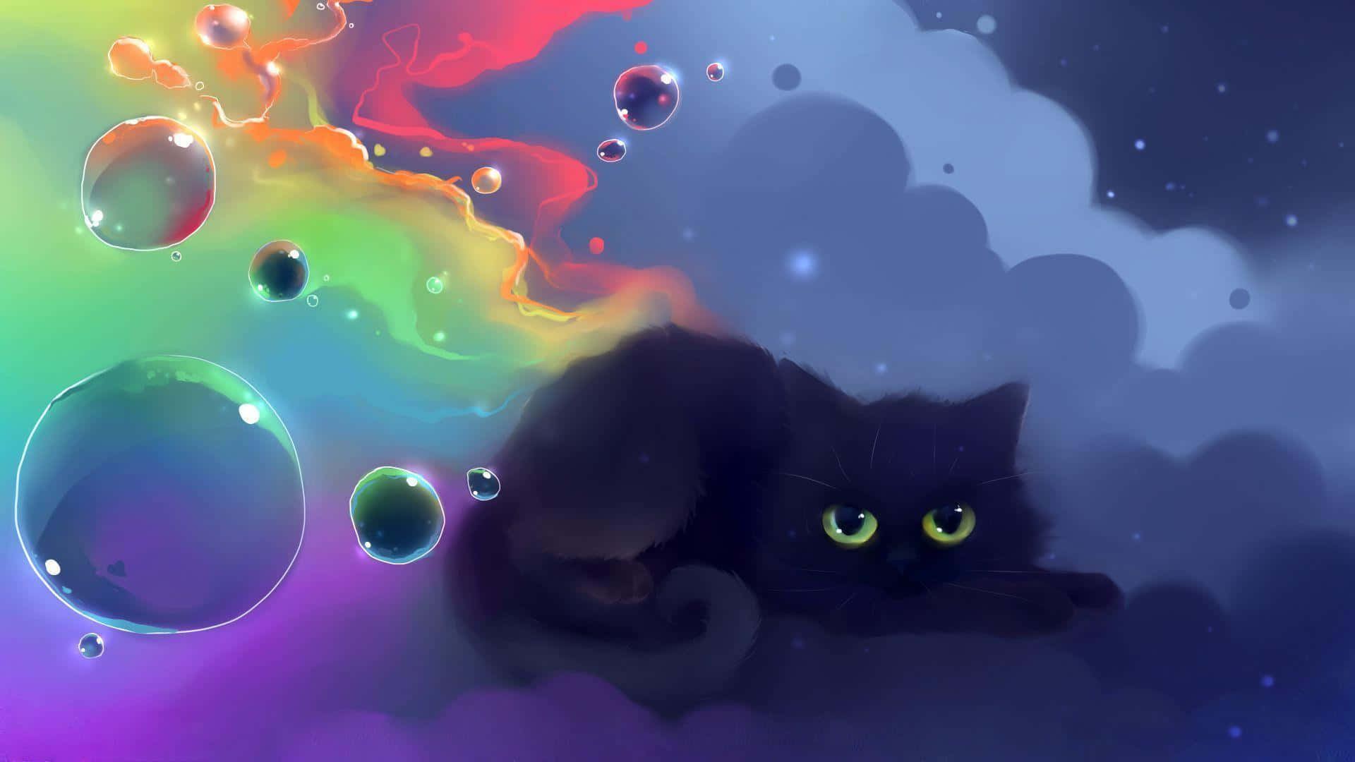 Animekatt bakgrunn Bakgrunner