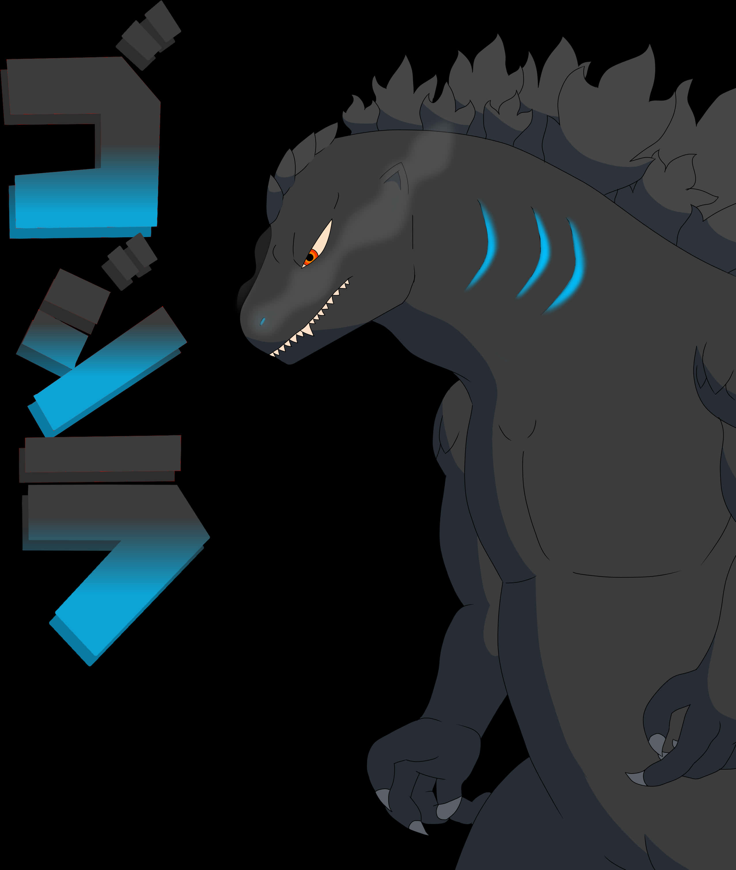 Animert Godzilla-profilbilde Bakgrunner