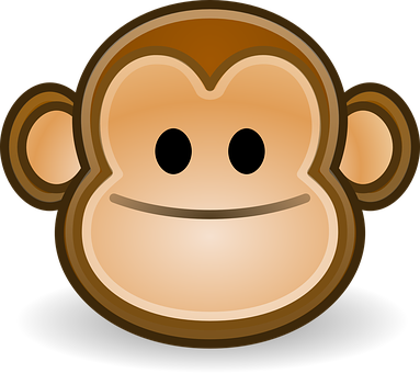 Ape-emojigrafikk Bakgrunner