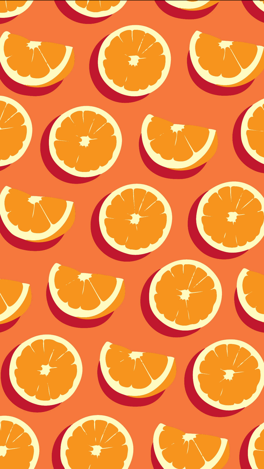 Appelsinskiver på oransje bakgrunn Bakgrunner
