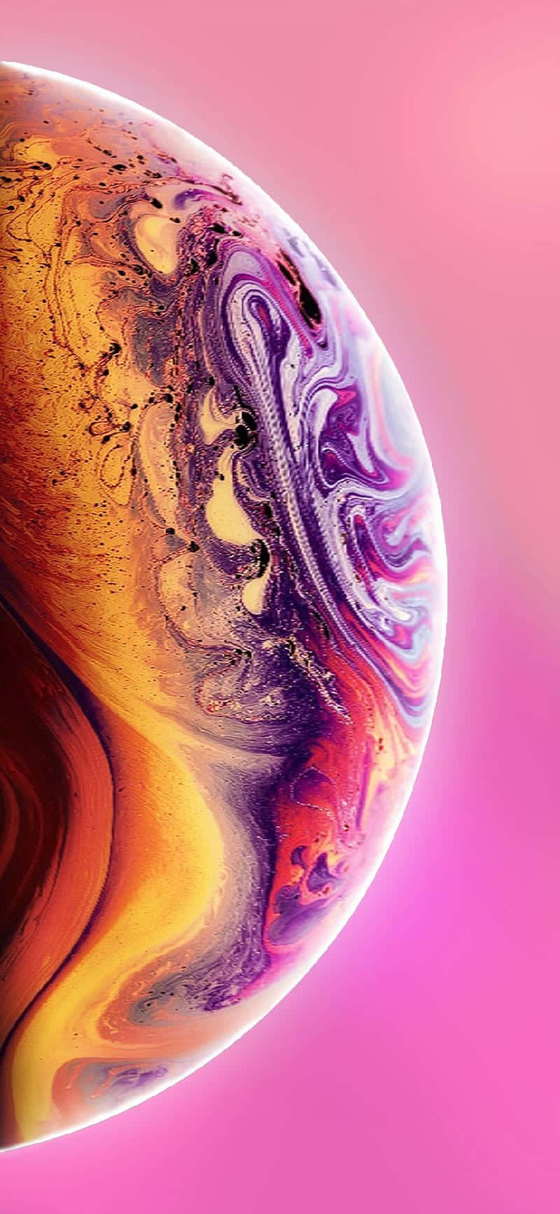 Apple iPhone X Lilla Planet Bakgrunner